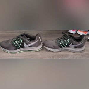 Nike Black and Teal Running Shoes